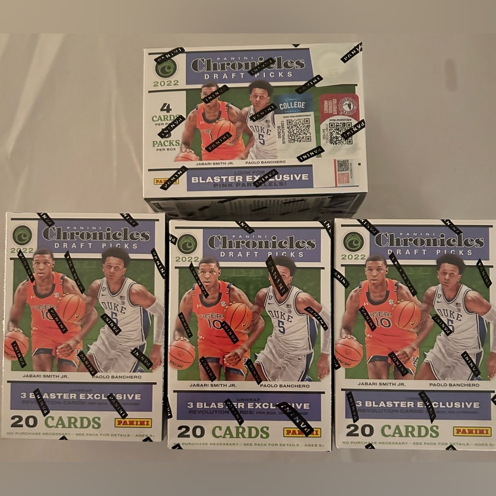 2022 Panini Chronicles Draft Picks Blaster Box - lot of 4